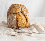 Bread on the table.