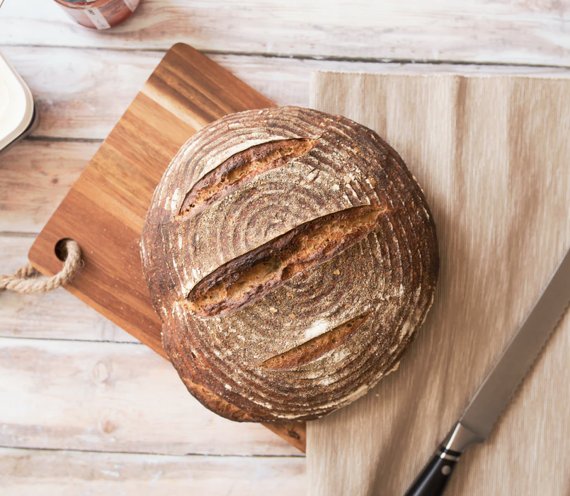 bread on the table.